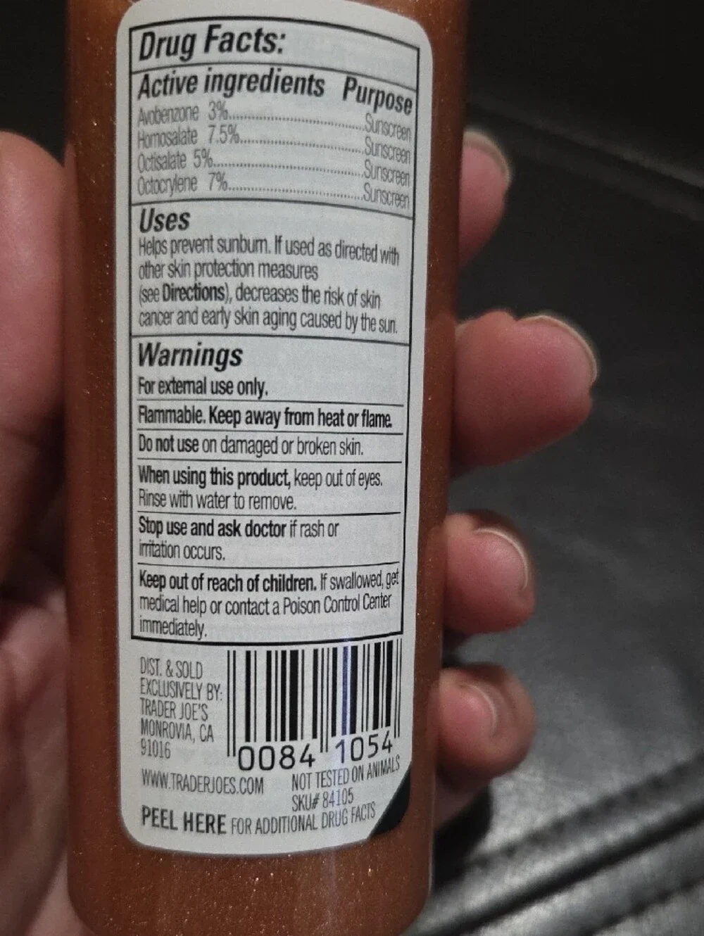 Trader Joe's Shimmer Oil Sunscreen SPF 30 - Warm Coconut (Bronze) NIP